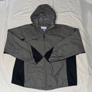 Columbia Bridge Creek Falls Jacket Mens XL Gray Omni-Shield Waterproof Outerwear